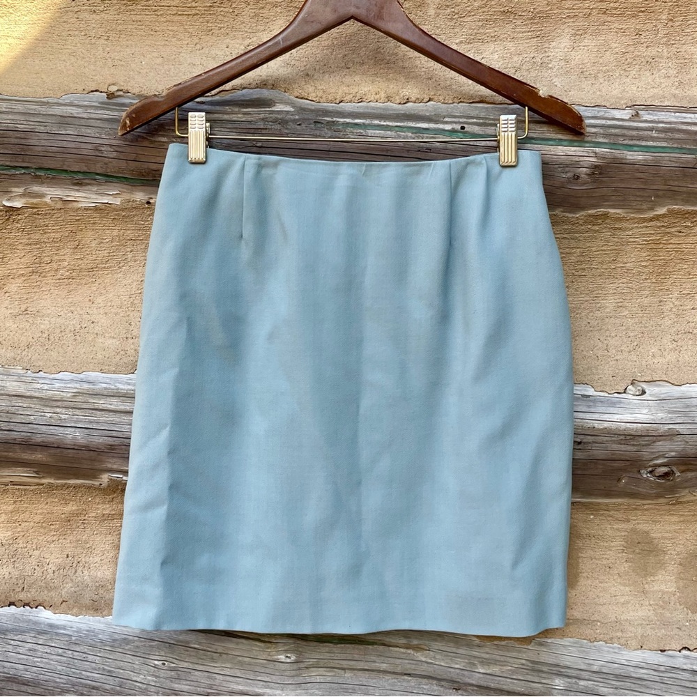 Petite Sophisticate Wool Blend Pencil Skirt Size 8